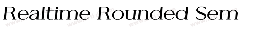 Realtime Rounded Sem字体转换